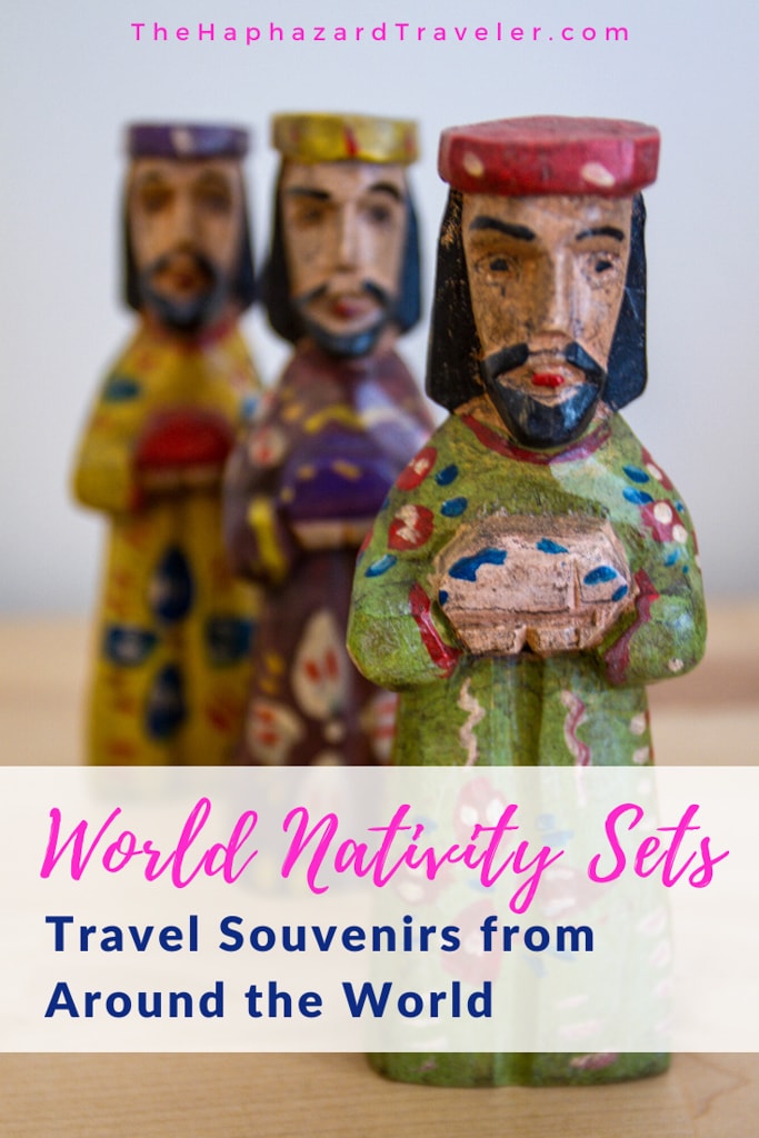 World nativity sets as souvenirs
