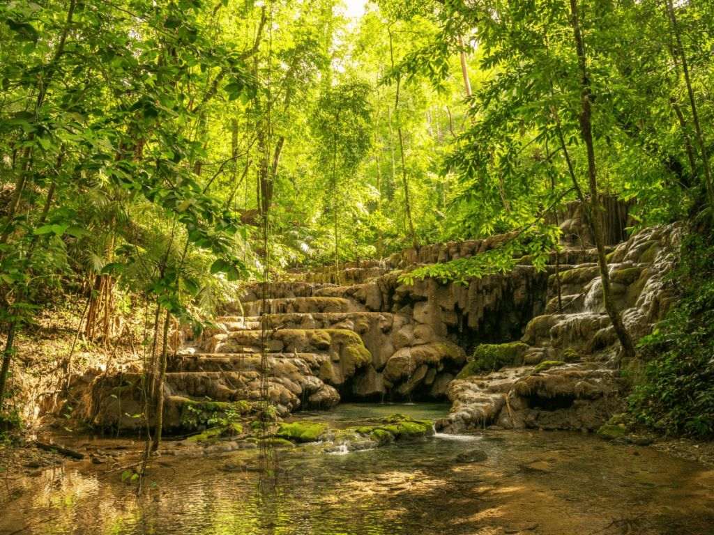 Best Mexico Ruins - Maya Ruins of Palenque waterfalls