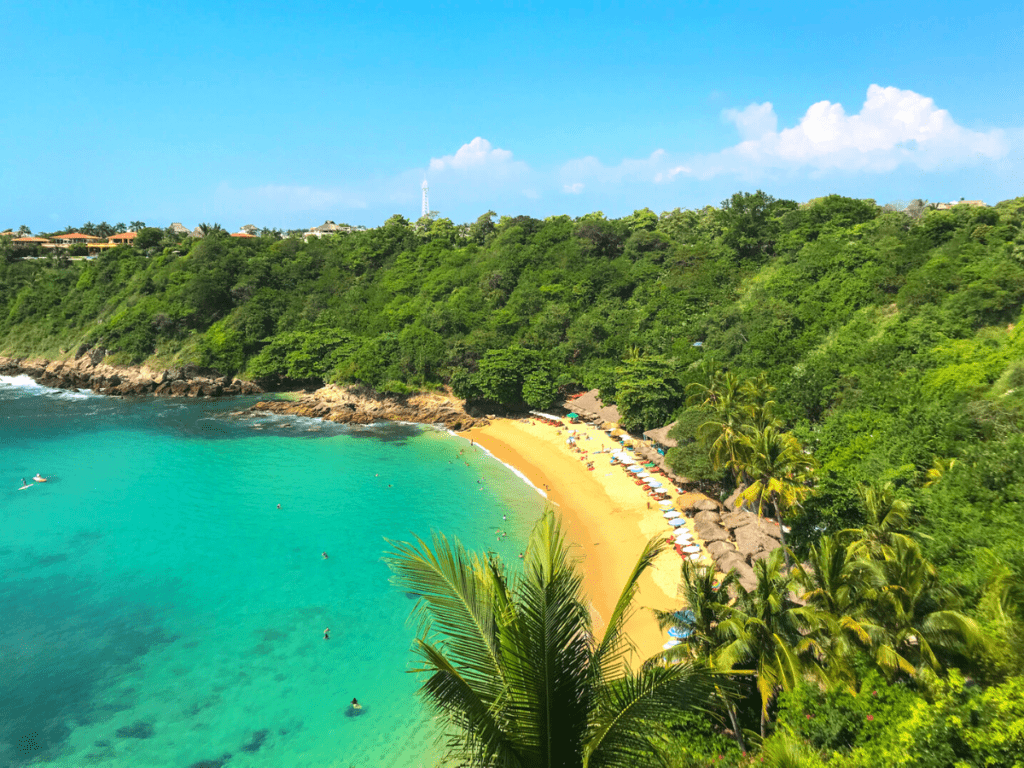 Oaxaca Strände - Blick auf Playa Carrizalillo