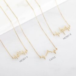 Dainty gold Disney necklace