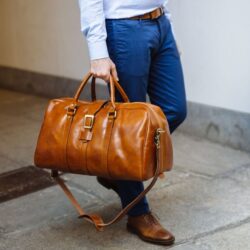 leather duffel