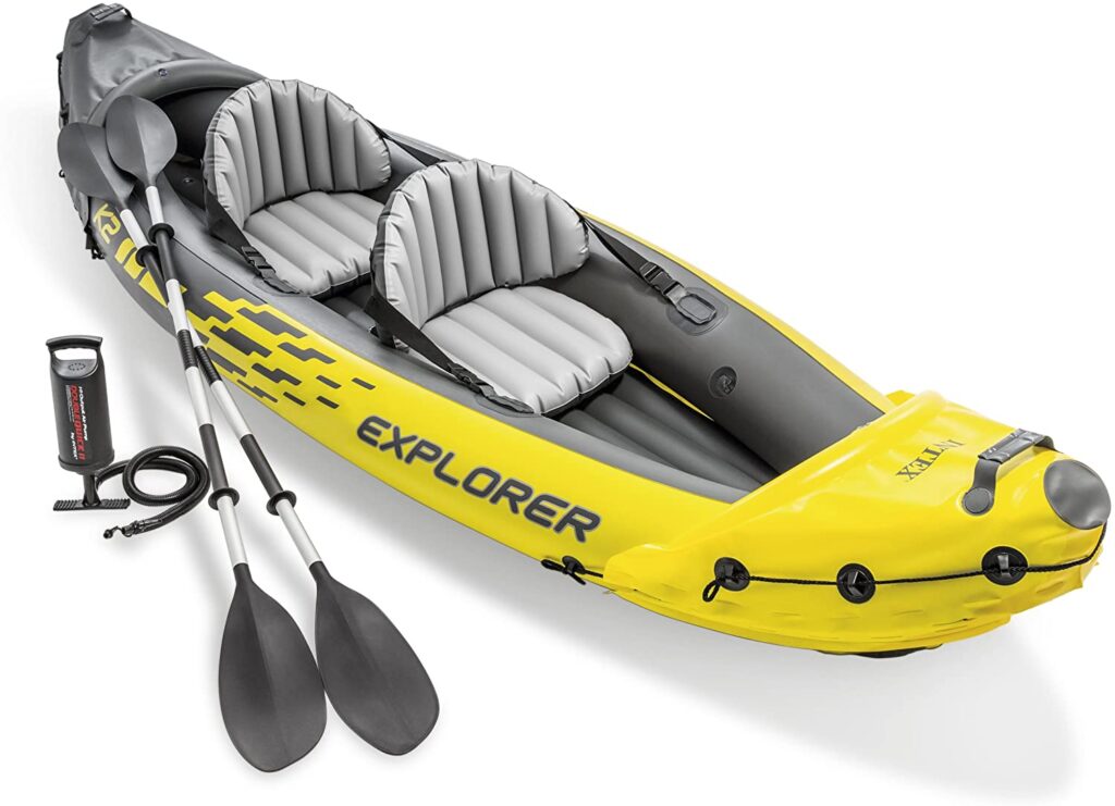 photo of an inflatable kayak