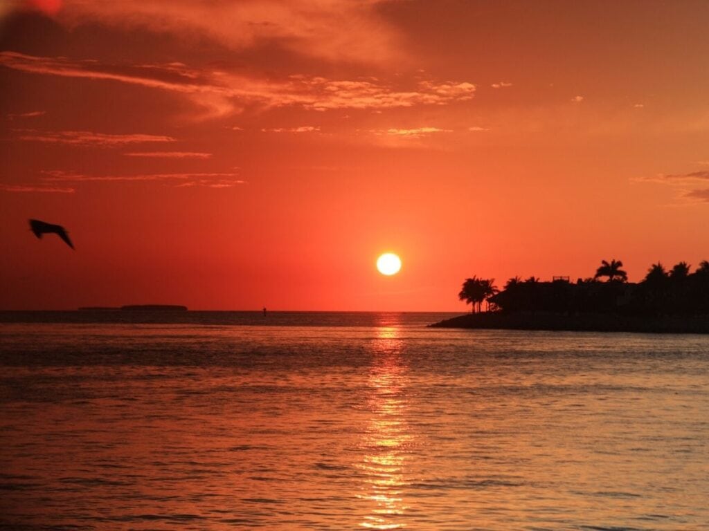 photo of sunset from Mallory Square