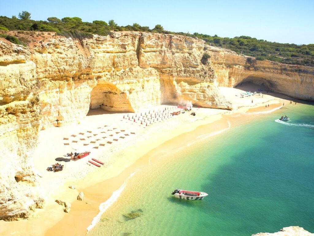 photo of Praia da Marina one of the most beautiful Algarve beaches