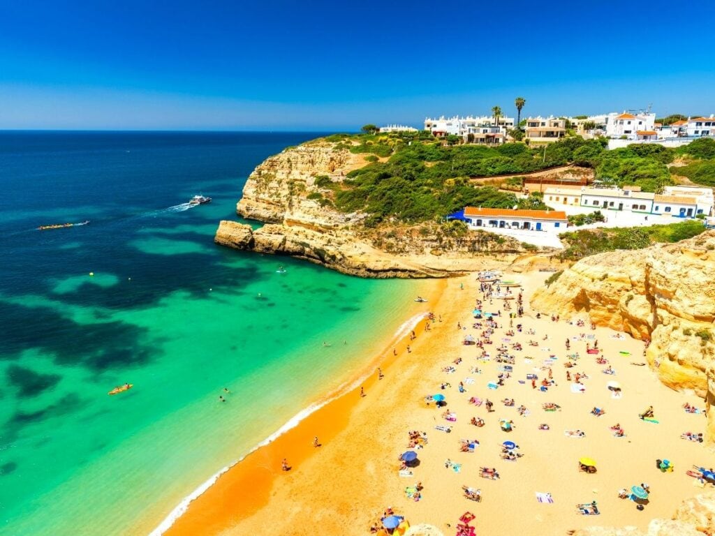 photo of Praia de Benagil beach in Algarve Portugal