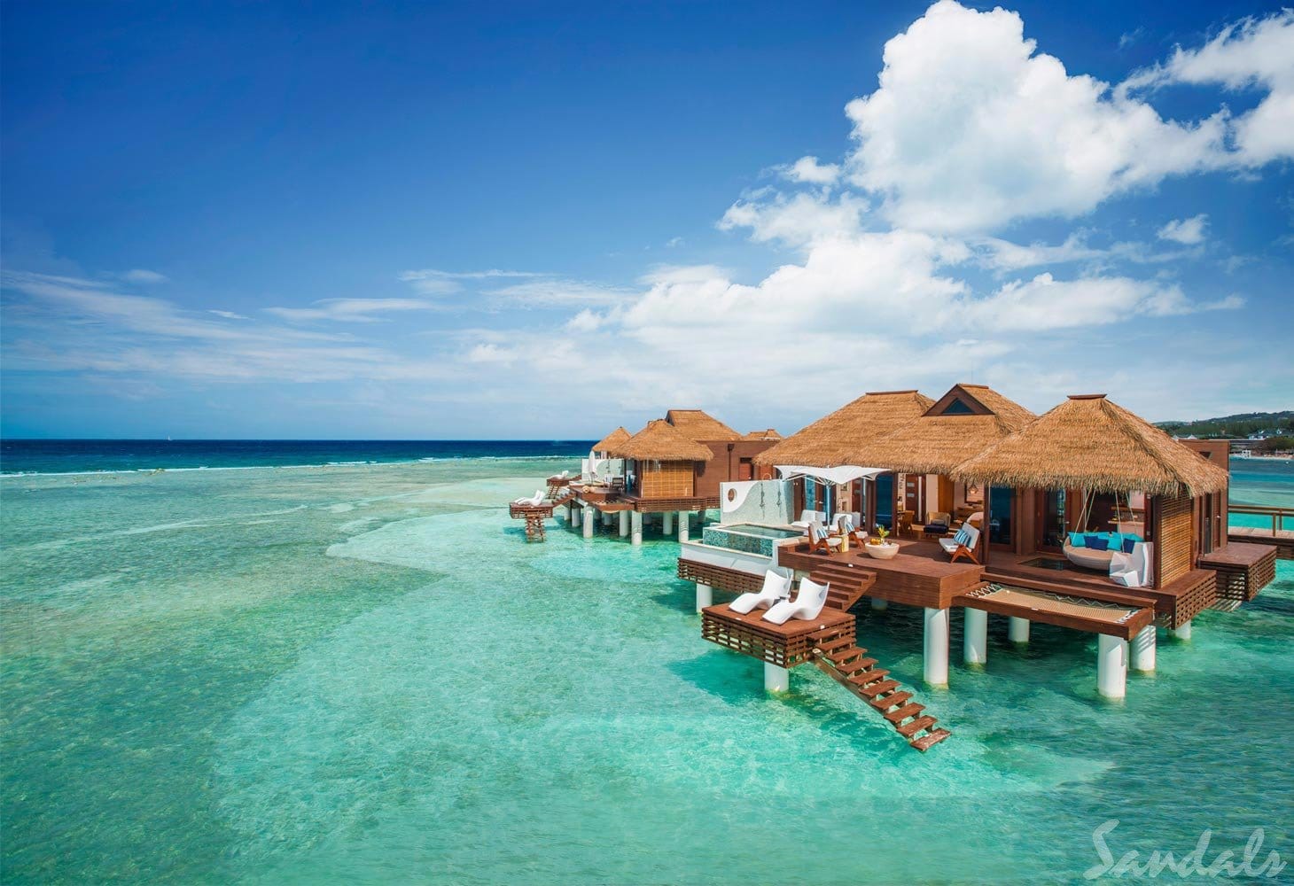 Sandals Royal Caribbean over water villas Jamaica