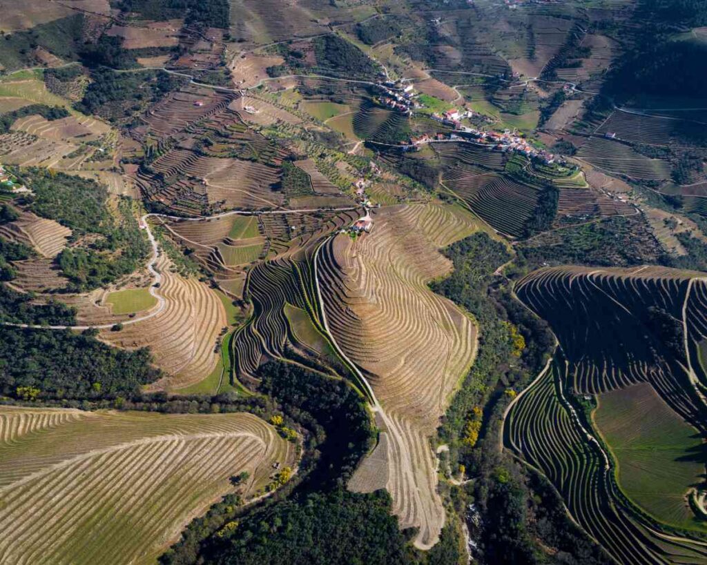 Douro Valley aerial view
