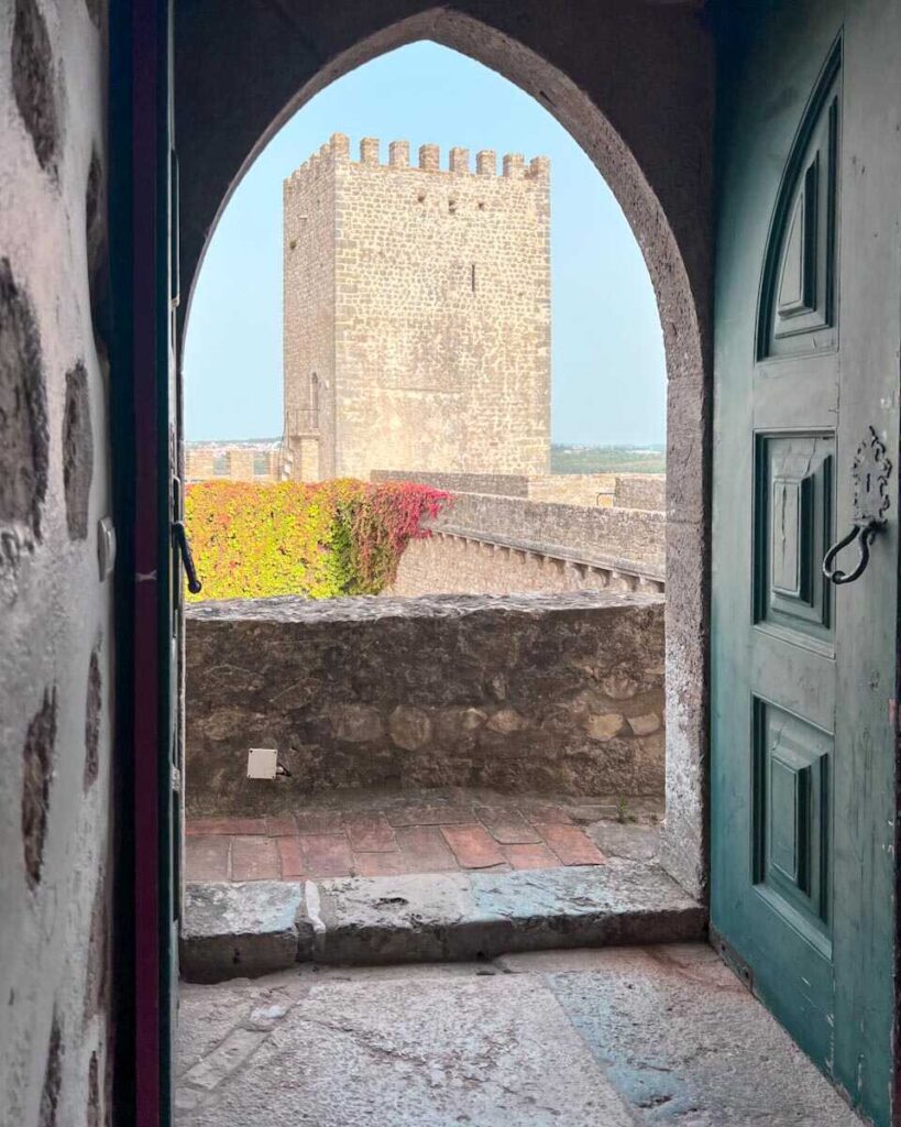 View at the Obidos Castle Hotel