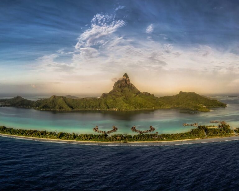 Bora Bora over the water bungalows