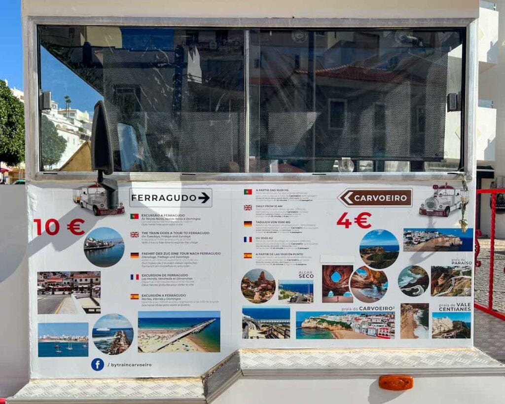 Carvoeiro Tourist Train routes