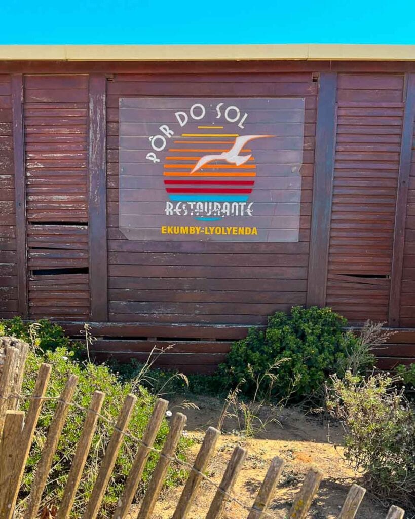 Meia Praia beach bar