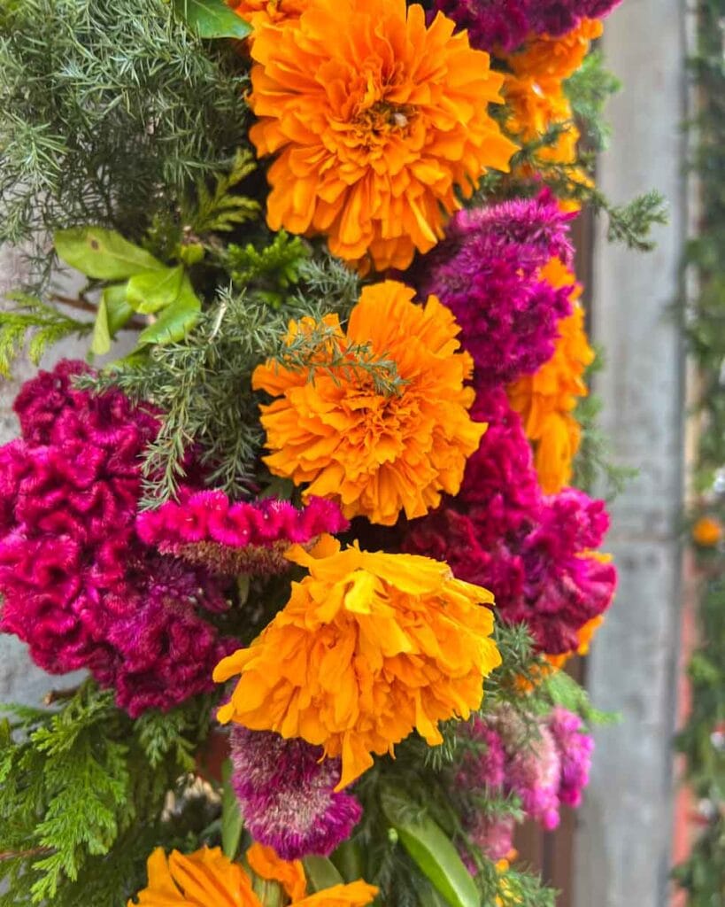 Day of the Dead flowers in Guanajuato