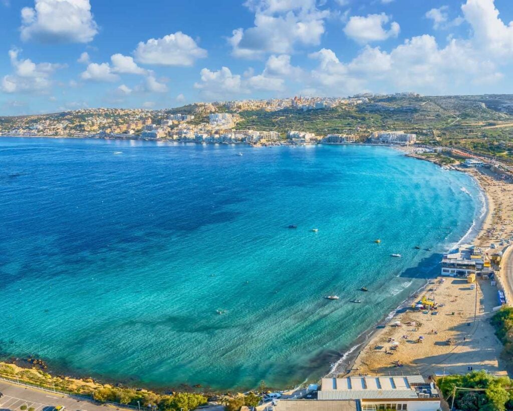 Mellieha Bay - best beaches in Malta