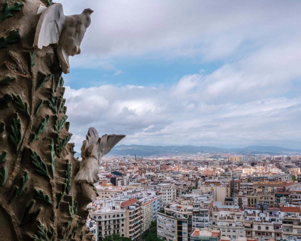 La Sagrada Familia Nativity Tower view
