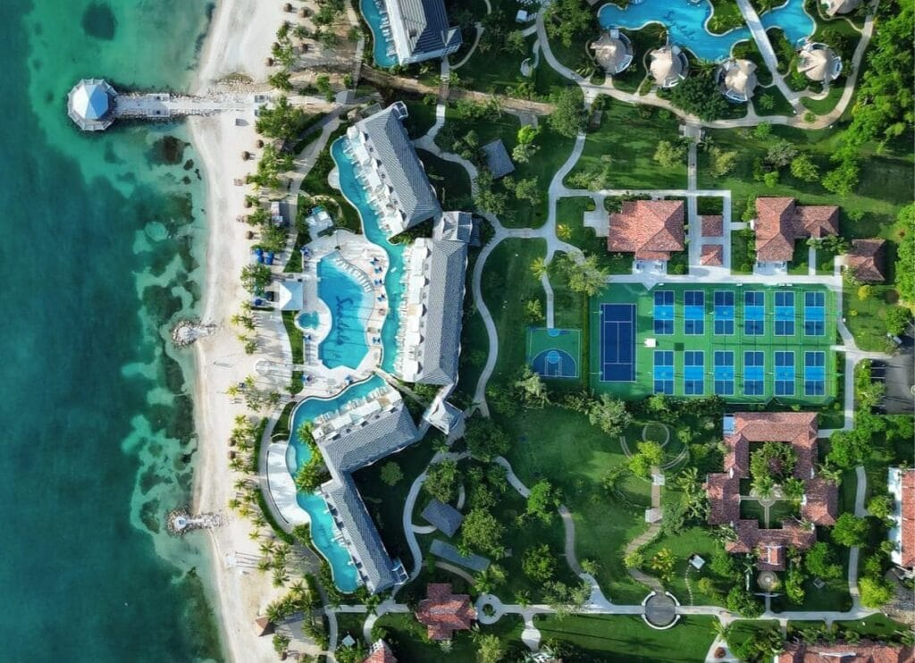 Sandals south coast pickleball courts