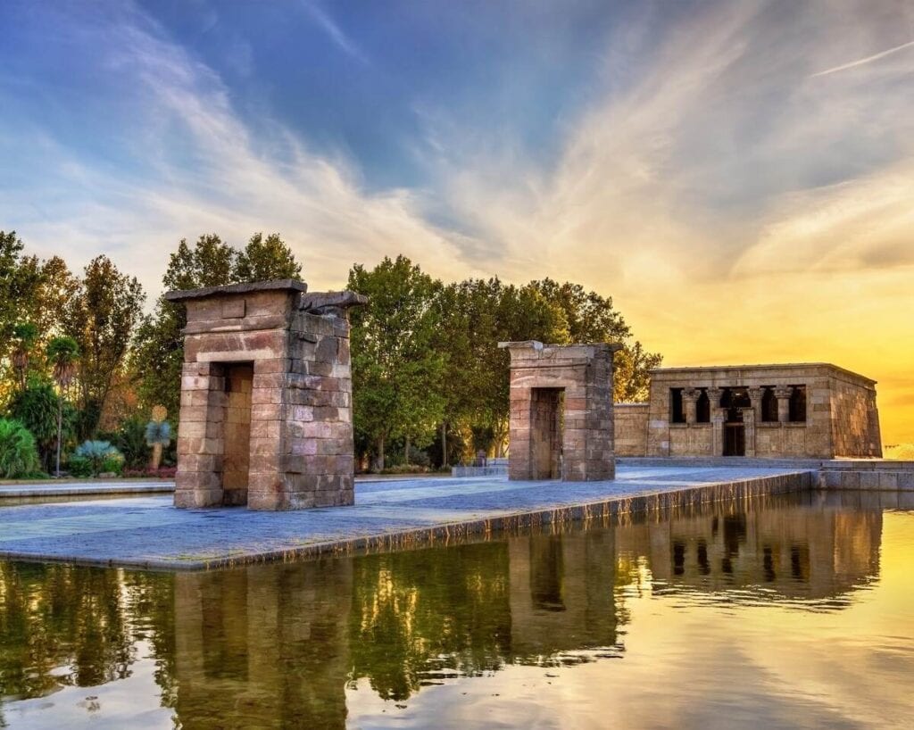 Temple of Debod - things to do in Madrid Spain
