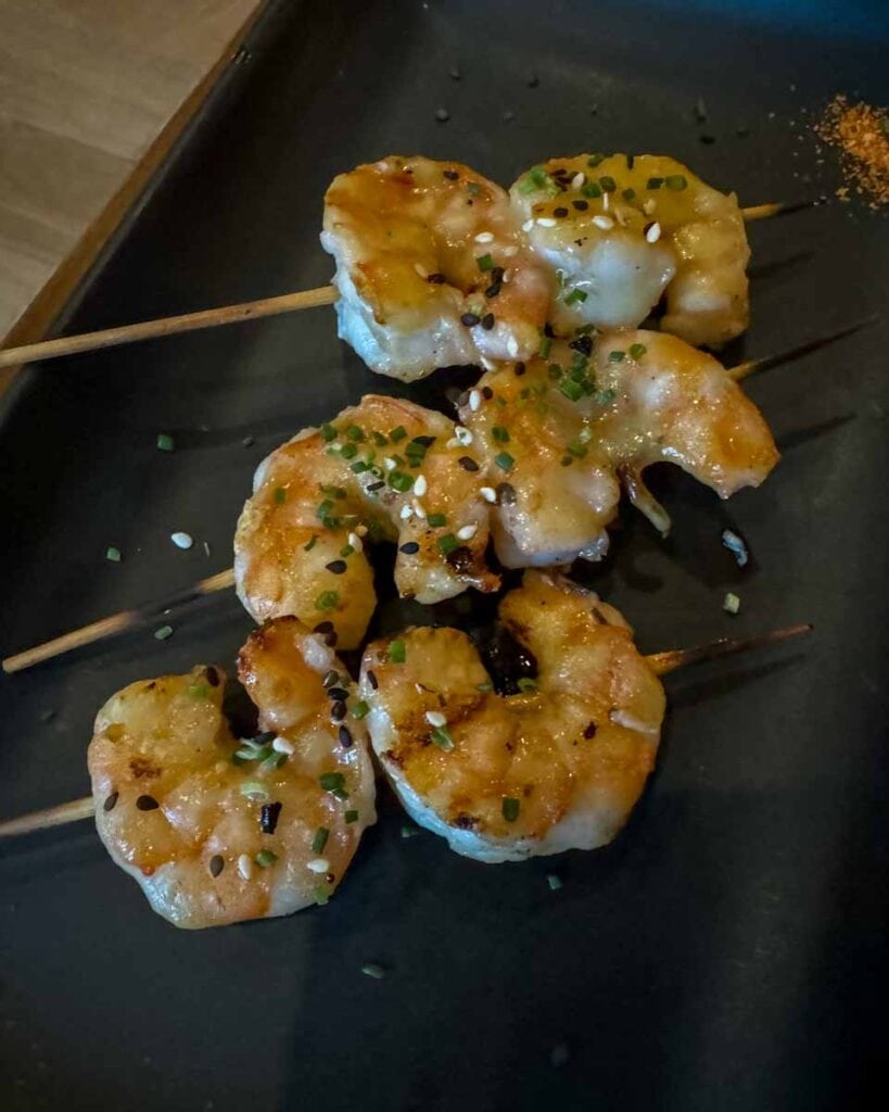 Ono izakaya - shrimp skewers