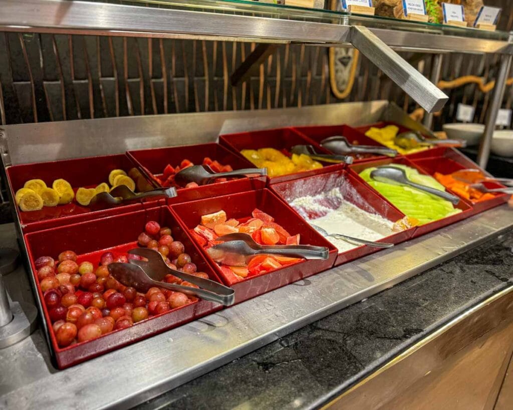 fresh fruit at Hana breakfast buffet
