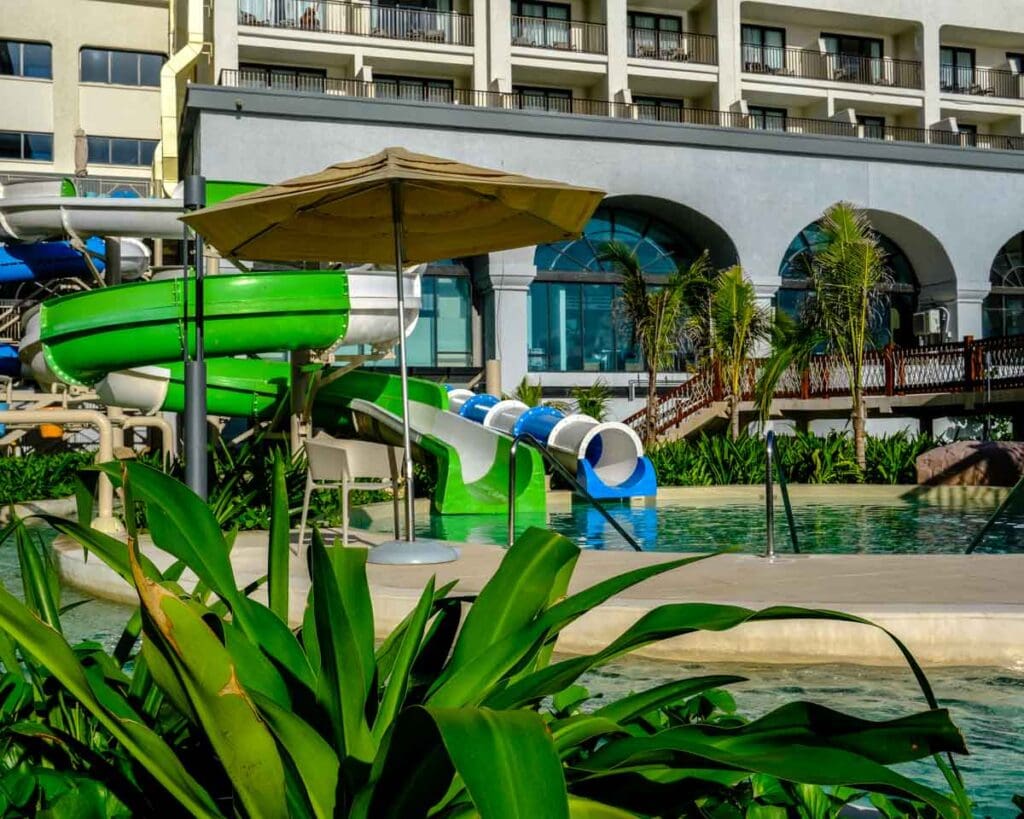 waterslides and lazy river