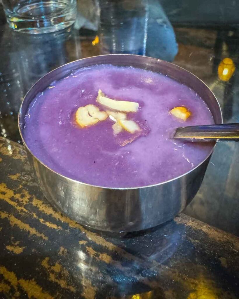 Rasavalli Kilangu Kool - Purple Yam Porridge