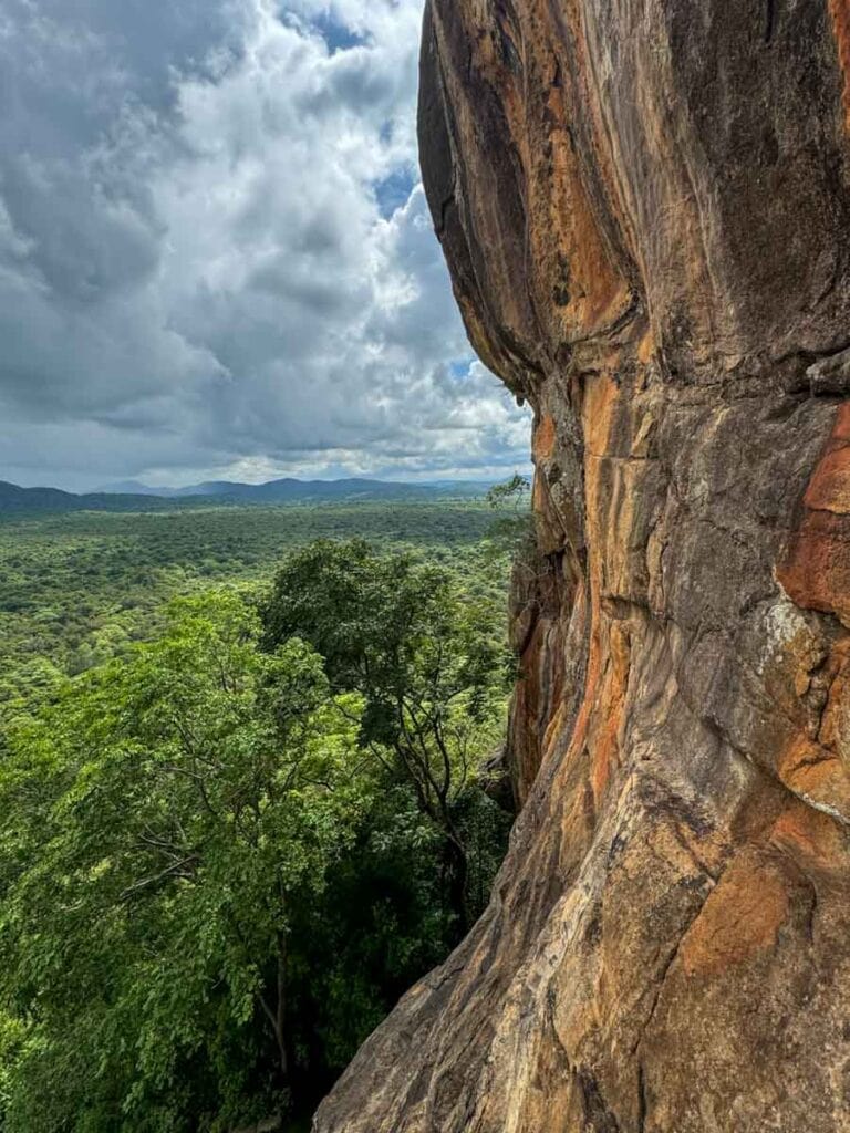 close-up view of the rock from final summit
