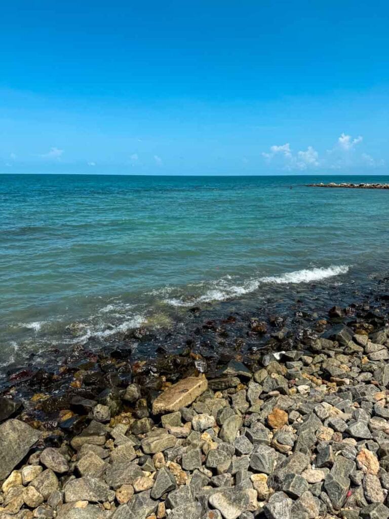 ocean view at Keerimalai Hot Springs
