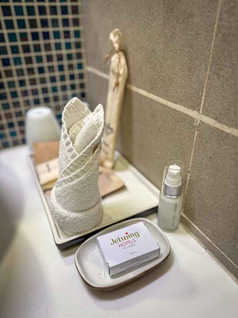toiletries at Jetwing Jaffna