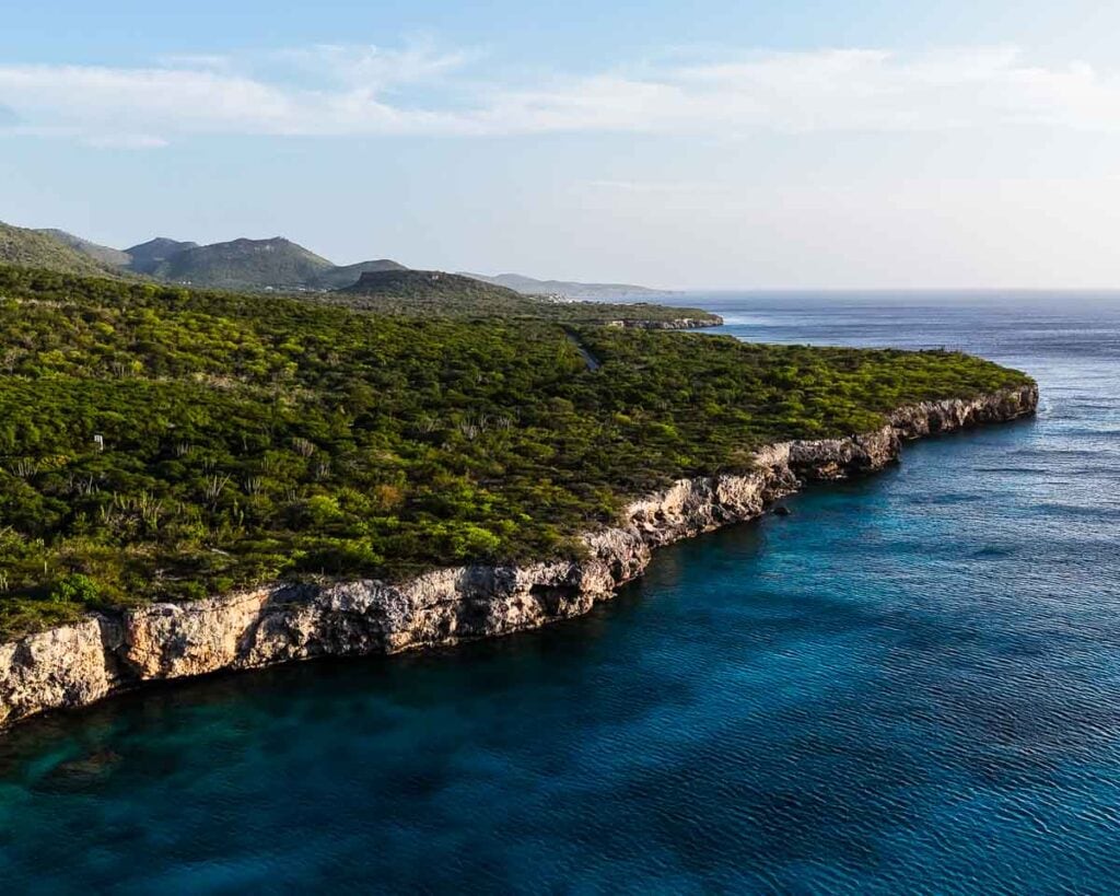 Curacao west coast landscape