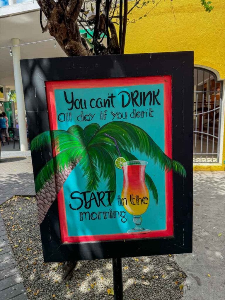you cant drink all day sign