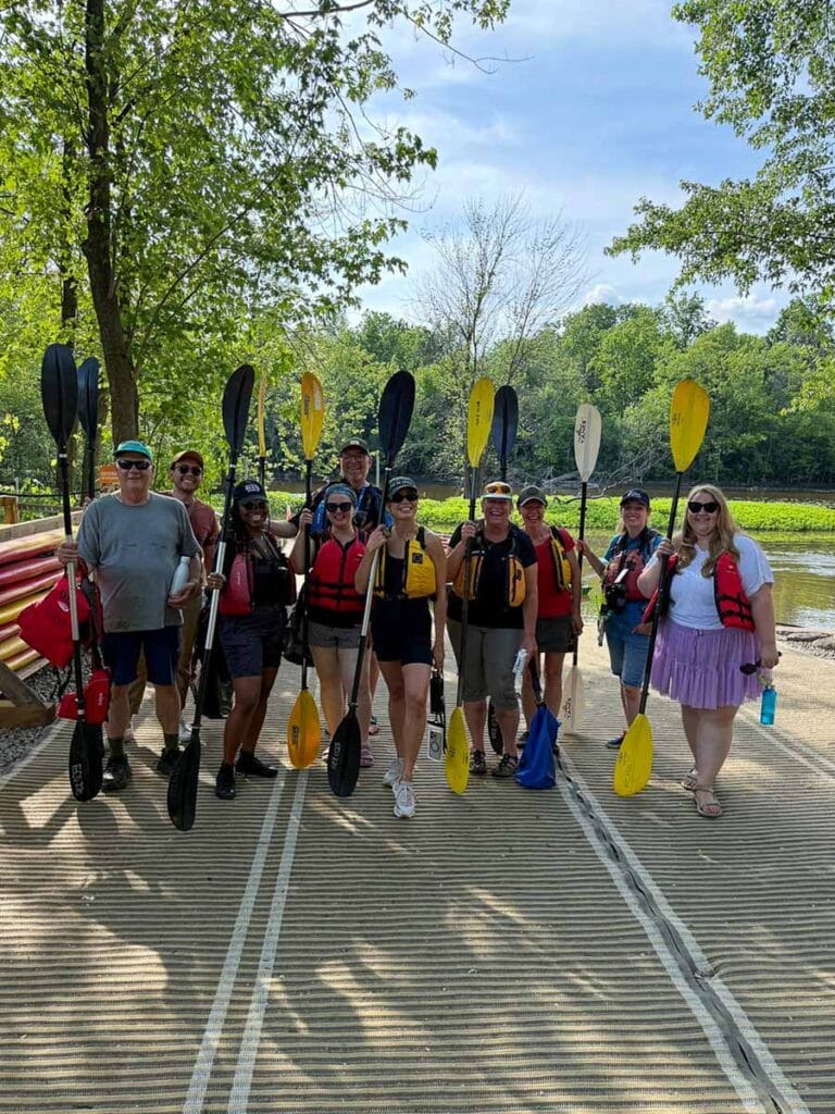 Kayaking at 1000 islands park