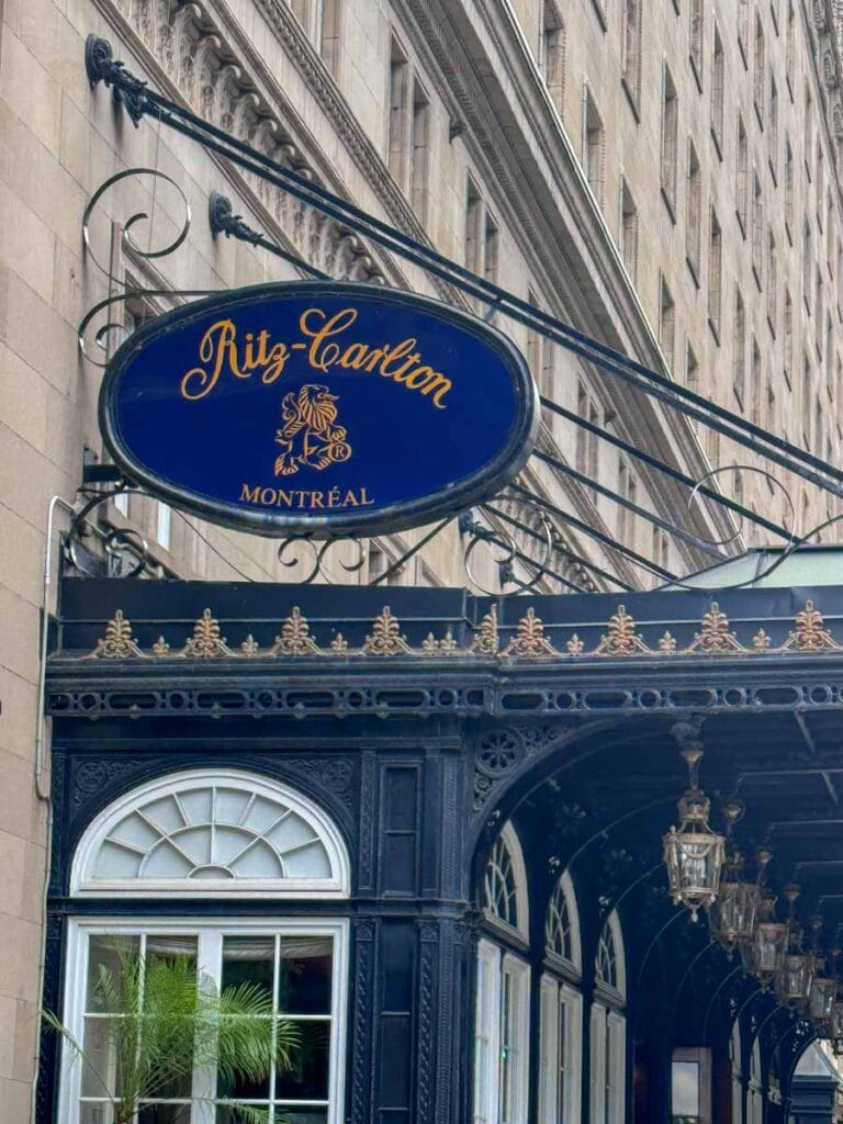 Ritz Carlton - where to stay in Montreal