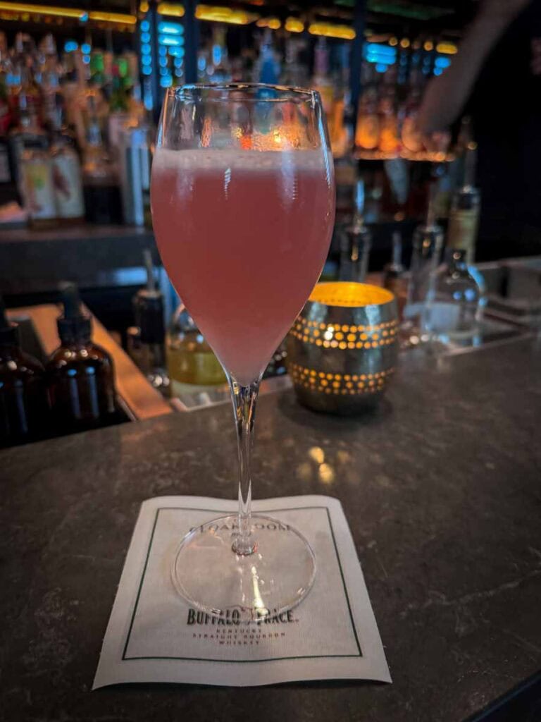 cocktail in The Cloakroom Bar Montreal