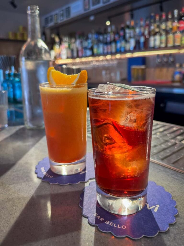 happy hour cocktails at Bar Bello
