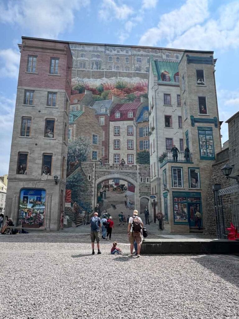 Quebec City Mural in Place Royal