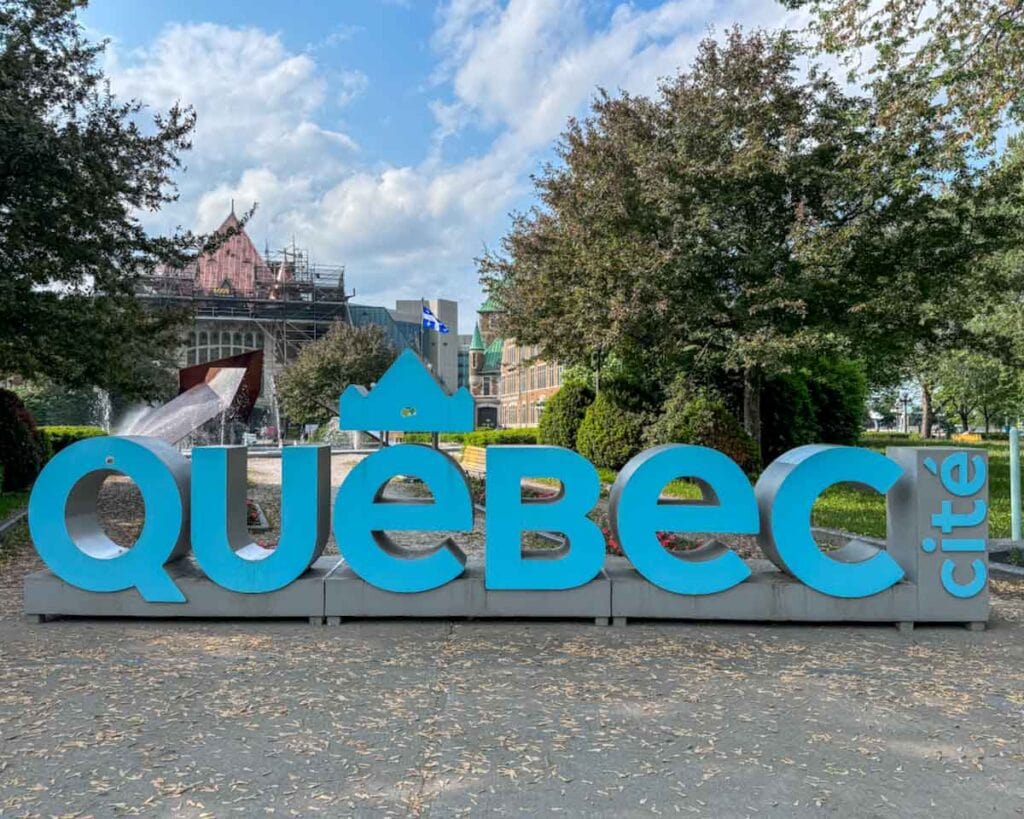 Quebec City sign
