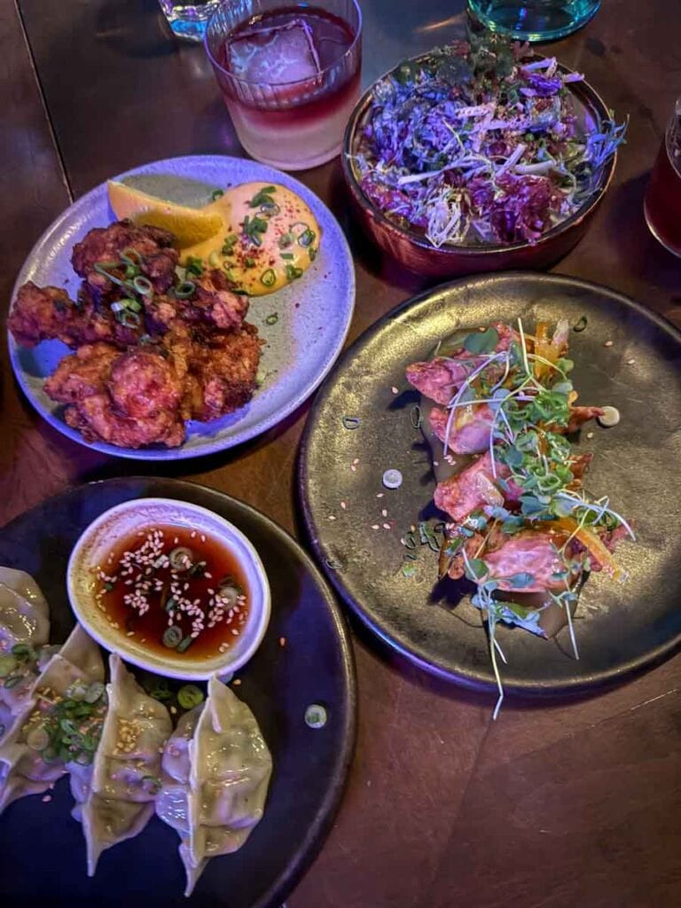 cocktails and small bites at Torii Izakaya