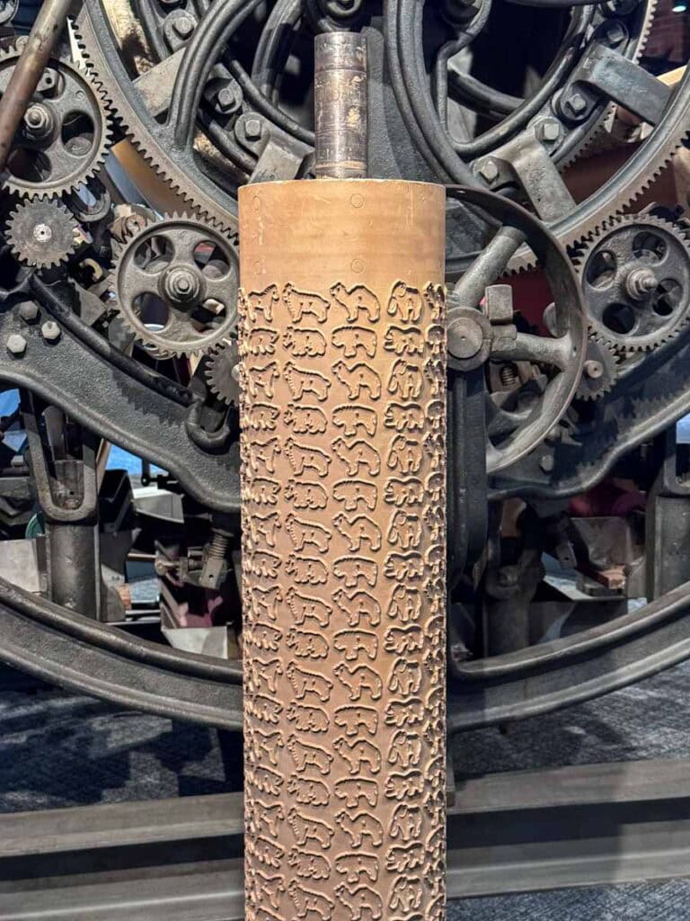 roller mold for animal crackers at York County History Center